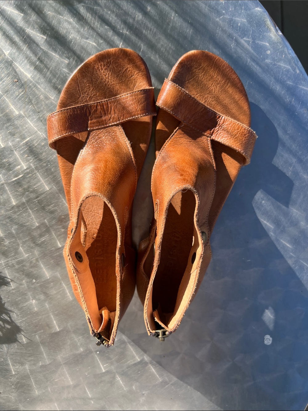 Bedstu Brown Leather Women’s Sandal - Classic Open-Toe Comfort